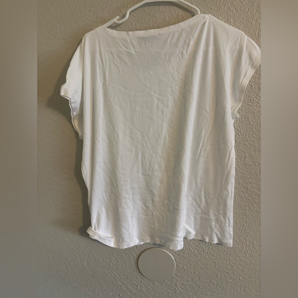 Max&Co Classic White Short Sleeve Top - Picture 4 of 4